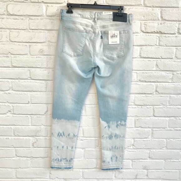 Levi’s Raw Hem Jeans Light Wash Skinny Distressed - Picture 7 of 8